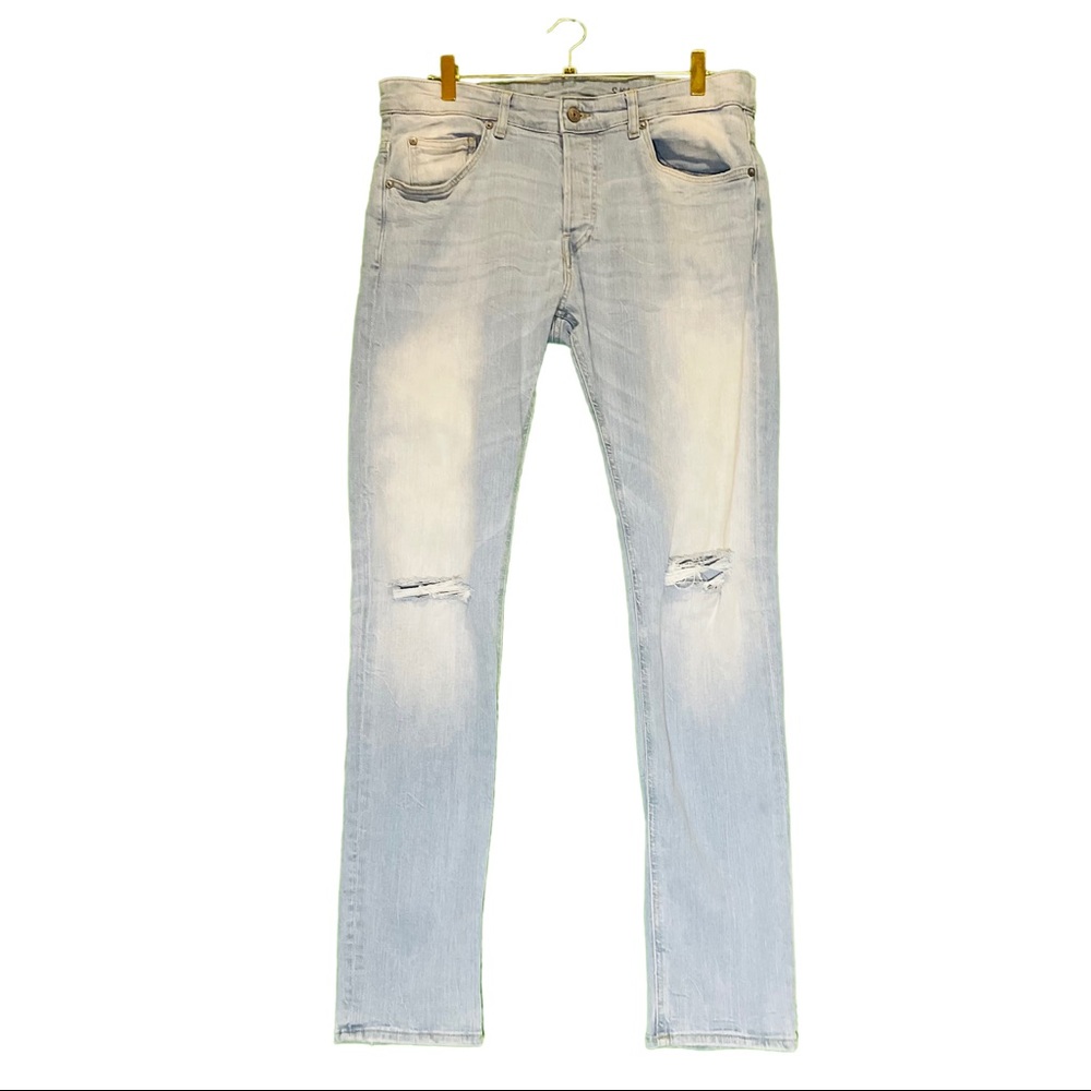 Lightly worn destroyed slim fit Jean